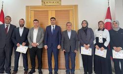 Kurşunlu’da Erasmus+ projesini hazırlayan ekibe başarı belgesi