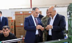 Vali Çakırtaş Şabanözü’nde mühimmat ve kimya tesislerini inceledi