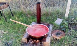 Çankırı’da salça kazanları kaynıyor