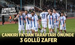 Çankırı FK’dan taraftarı önünde 3 gollü zafer