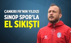 Çankırı FK’nın yıldızı Sinopspor’la el sıkıştı