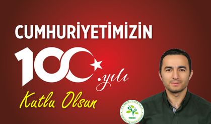 Yapraklı DernerklerFederasyonu Başkanı İsa Yaman Cumhuriyetin 100. yıl dönümünü kutladı!