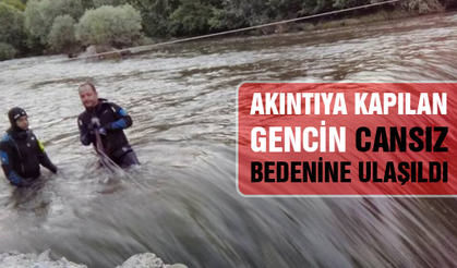 Melan çayında kaybolan gencin cansız bedenine ulaşıldı