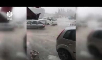 Çerkeş'e misket büyüklüğünde dolu yağdı!
