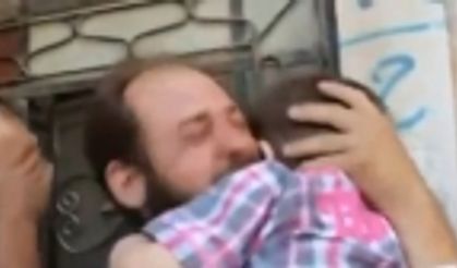 Çocuğuna Kavuşan Suriyeli Babanın Sevinci