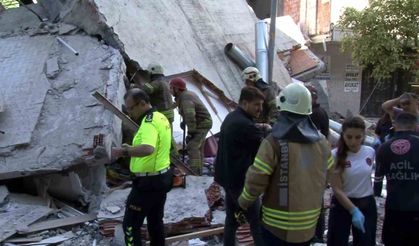 İstanbul 'da deprem dahi olmadan 3 katlı bin çöktü