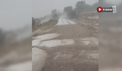 Çankırı’nın Bayramören ilçesi beyaza büründü