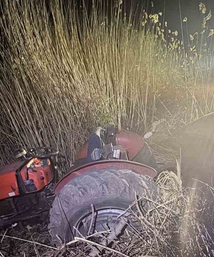 İlaçlamaya gittiği elma bahçesinde traktör altında kalarak hayatını kaybetti