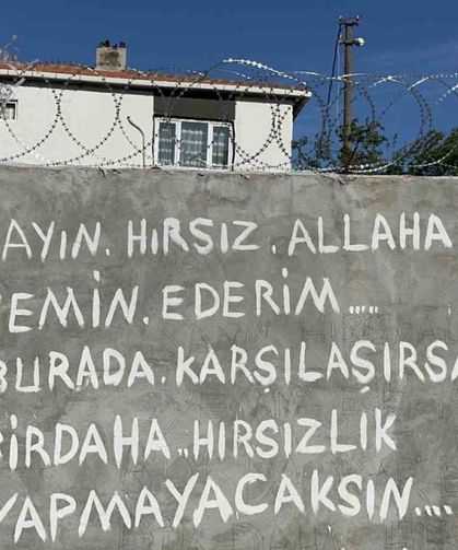 Tekirdağ’da hırsıza duvar yazılı tepki