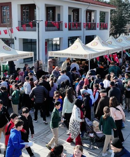 Çerkeş Kent Meydanı’nda Yürekler Gazze İçin Attı