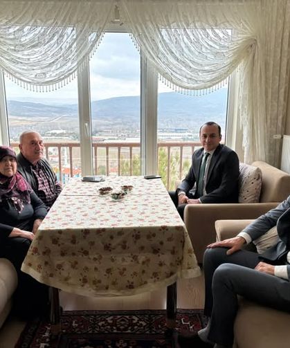 Korgun Kaymakamı Ferhat Gür, Kıbrıs Gazisi ve Ailesini Evinde Ziyaret Etti