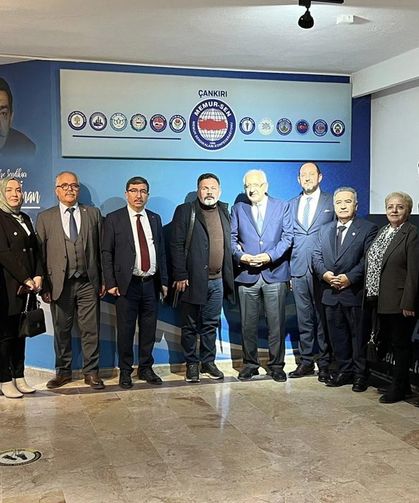 ÇANKON’dan Eğitim-Bir-Sen 2 Nolu Şube’ye Hayırlı Olsun Ziyareti