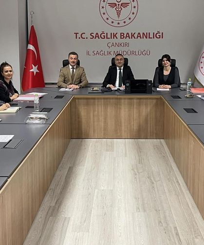 Çankırı İl Sağlık Müdürlüğü’nde İş Sağlığı ve Güvenliği Toplantısı Yapıldı