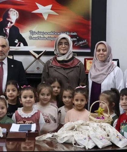Minik Öğrencilerinden Çankırı İl Müftüsü Şahin’e Bayram Ziyareti