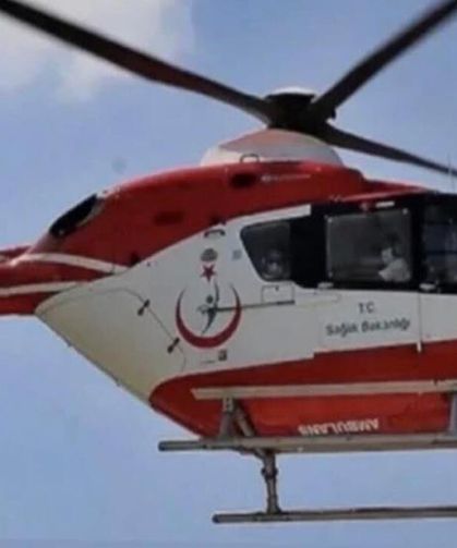Bel Ağrısı Hayati Tehlikeye İşaret Etti, Hasta Helikopterle Sevkedildi