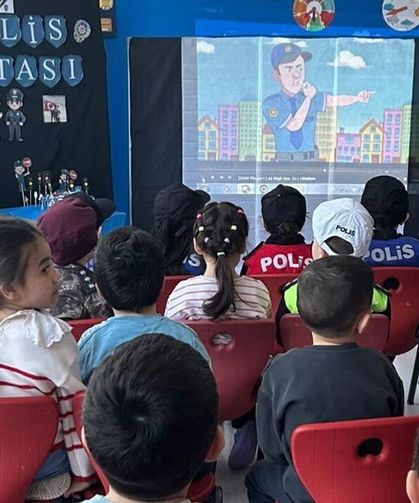 Çankırı’da Minikler Polislik Mesleğini Eğlenerek Öğrendiler
