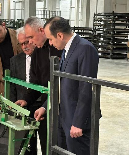 Korgun ve Yapraklı heyeti Korgun OSB’de incelemelerde bulundu