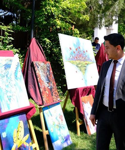 Çankırı'da öğrencilerden sanat şöleni