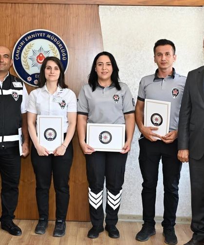 Çankırı’da özel güvenlik görevlilerine teşekkür belgesi verildi