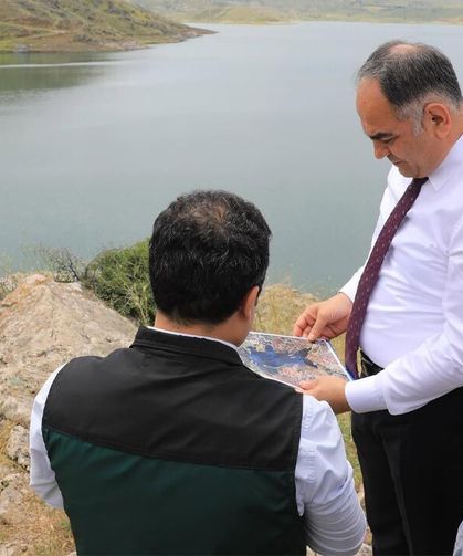 Vali Çakırtaş Koyunbaba Barajı sulama şantiyesini inceledi