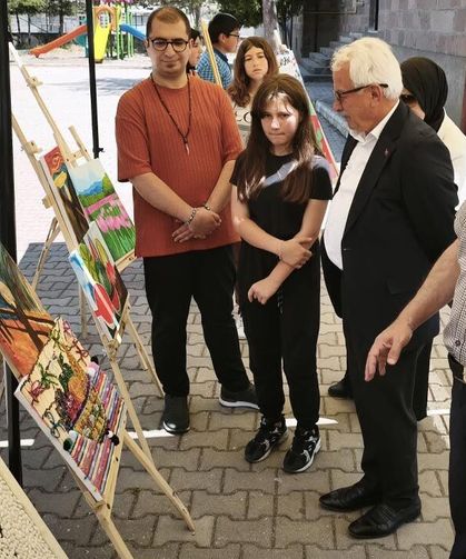 Korgun’da öğrencilerin eserleri yıl sonu sergisinde görücüye çıktı