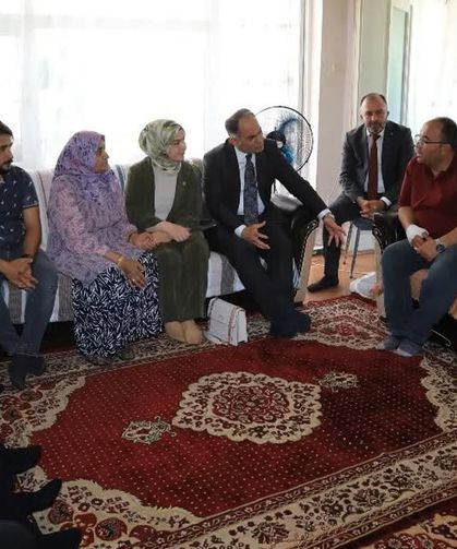 Çankırı protokolünden şehit Kurtuluş Kaya'nın ailesine ziyaret