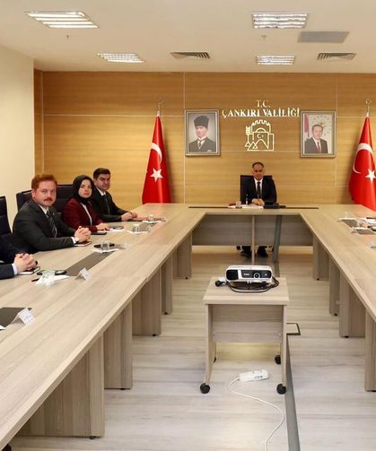 Çankırı'da kaymakamlar Vali Çakırtaş başkanlığında toplandı