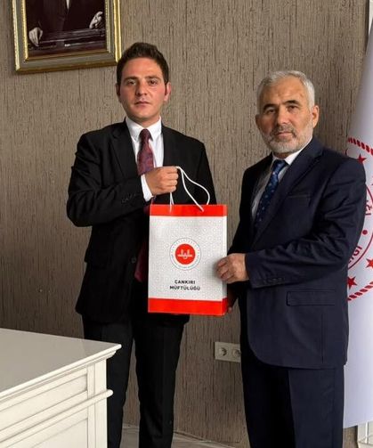 İl Müftüsü Şahin'den Korgun Kaymakamı Hasan Budak'a ziyaret