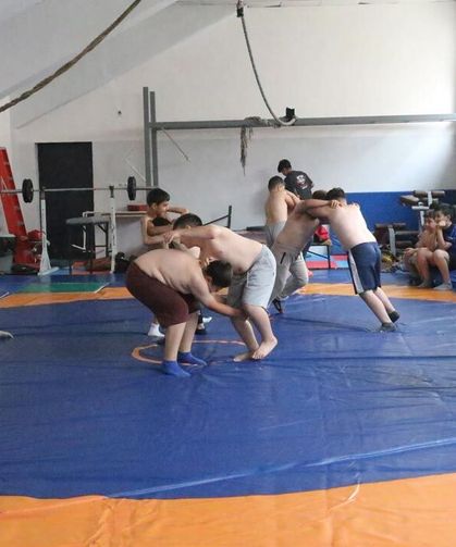 Çankırı'da geleceğin pehlivanları Yaz Spor Okulları'nda yetişiyor