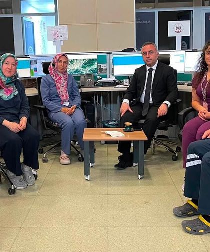İl Sağlık Müdürü Bulut’tan 112 Acil Çağrı Merkezi’ne ziyaret