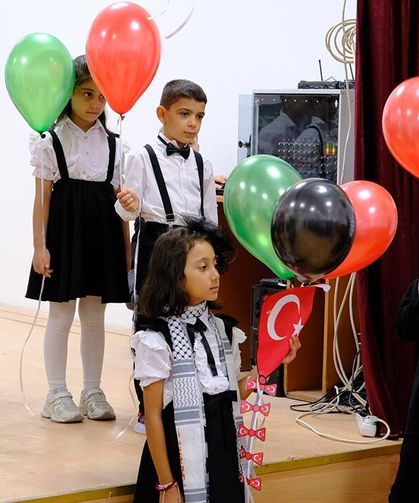 Çankırı’da çocuklardan gökyüzüne barış mesajı