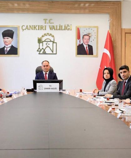 Çankırı’da kaymakamlar toplantısında gündem sosyal yardımlar oldu
