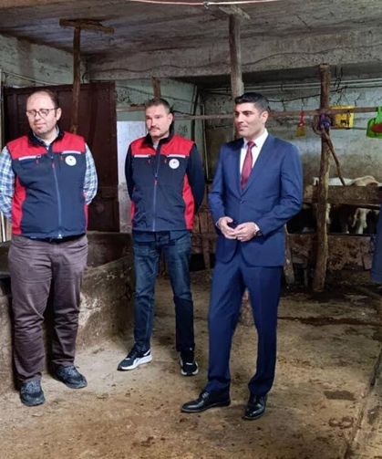 Kurşunlu Kaymakamı Öztürk, hayvancılık işletmelerini yerinde inceledi