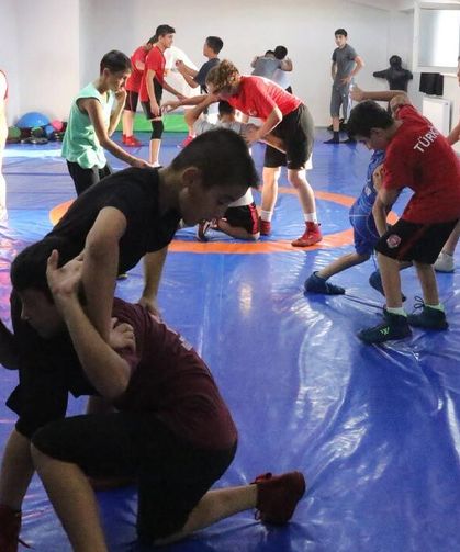Şabanözü’nde çocuklar yaz tatilini sporla değerlendiriyor