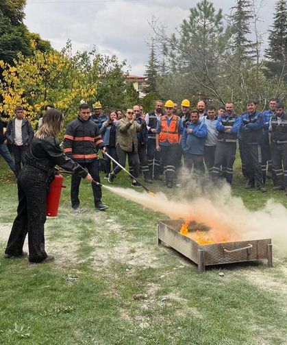 Çankırı’da Vademsaş çalışanlarına yangın eğitimi verildi