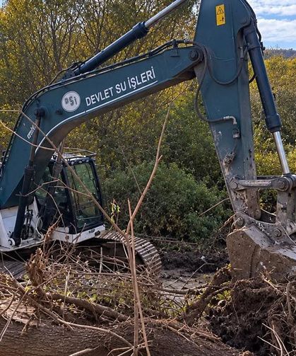 Korgun Buğay köyünde dere ıslahı çalışmaları sürüyor