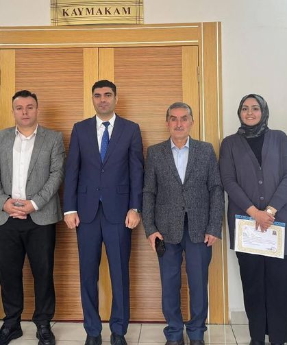 Kurşunlu’da Erasmus+ projesini hazırlayan ekibe başarı belgesi