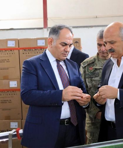 Vali Çakırtaş Şabanözü’nde mühimmat ve kimya tesislerini inceledi
