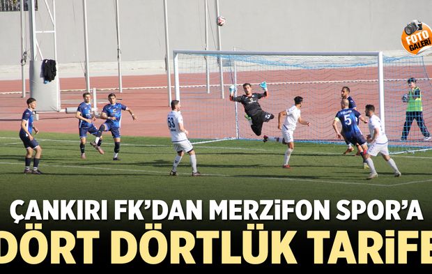 Çankırı FK- Merzifon Spor karşılaşmasından kareler
