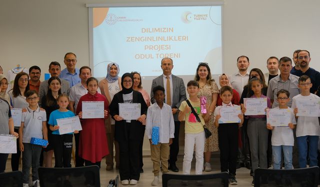 Çankırı'da Dilimizin Zenginlikleri Projesi Ödülleri sahiplerini buldu