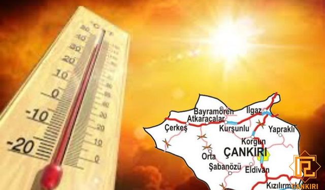 Çankırı'da sıcak hava adeta kavuruyor