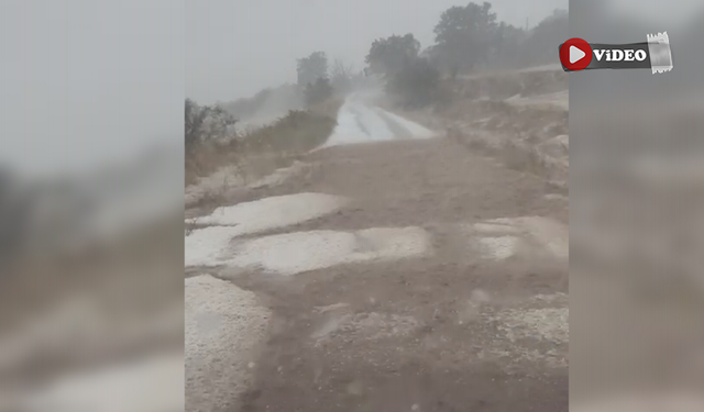 Çankırı’nın Bayramören ilçesi beyaza büründü