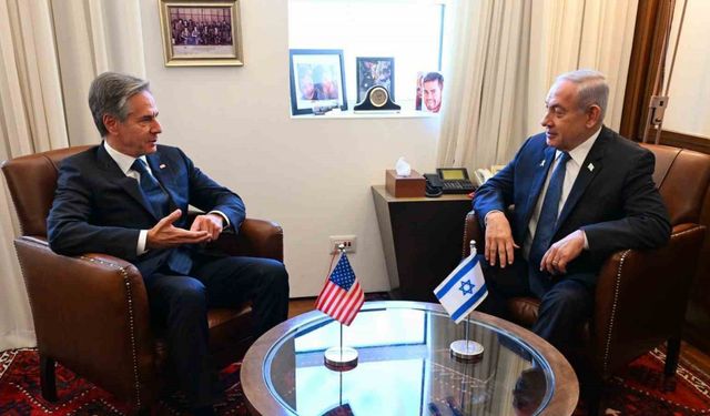 Netanyahu, ABD Dışişleri Bakanı Blinken ile bir araya geldi