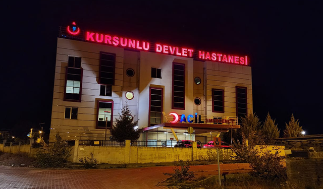 Çankırı'da Kurşunlu Devlet Hastanesi aydınla