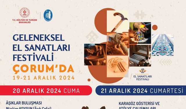 Geleneksel El Sanatları Festivali başlıyor