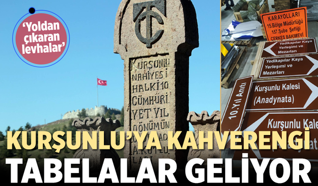 Kurşunlu’ya kahverengi tabelalar geliyor