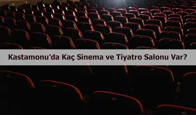 Kastamonu’da kaç sinema ve tiyatro salonu var?