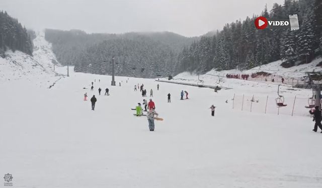 Yıldıztepe kayak severlerin akınına uğradı