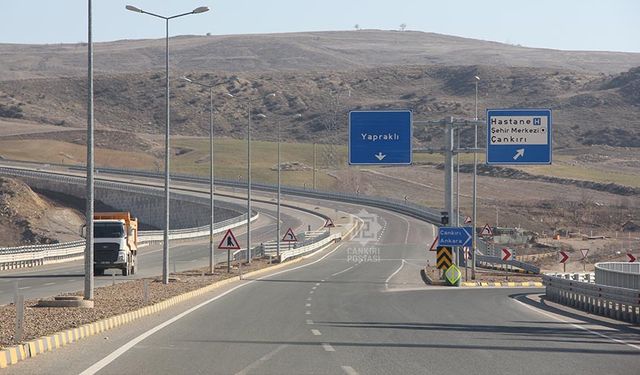 Çankırı çevre yolu 13 yıl sonra kısmen açıldı