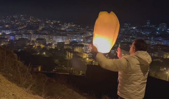 Çankırı’da Ümit Özdağ’a dilek balonu uçuruldu